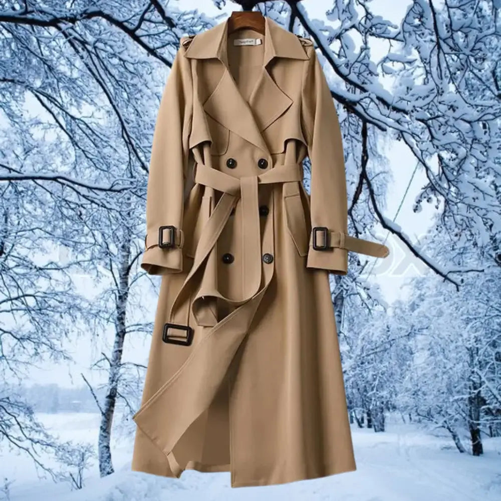 Lyxig trenchcoat för kvinnor