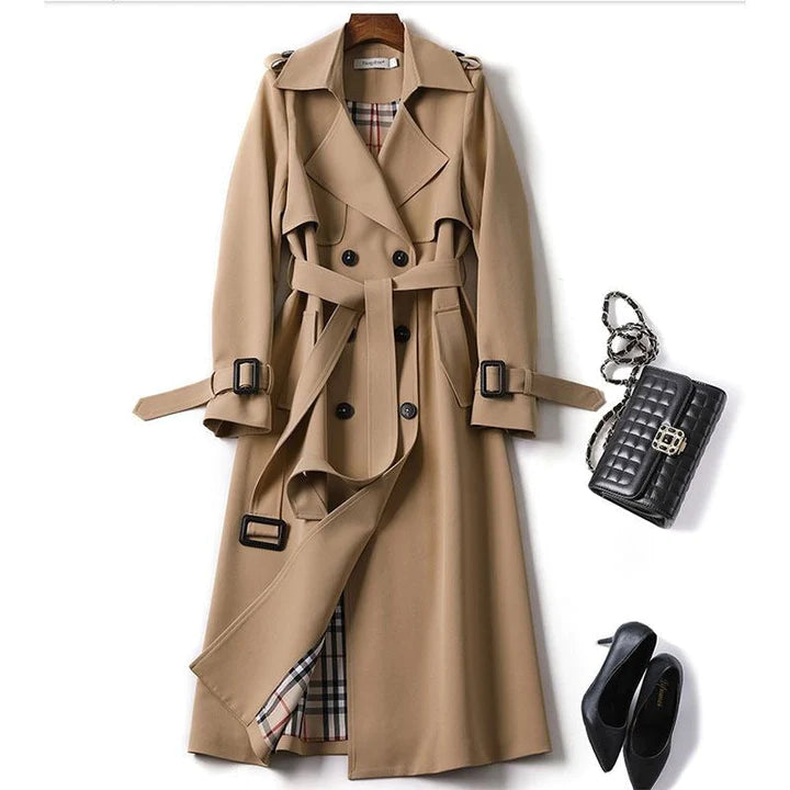 Lyxig trenchcoat för kvinnor